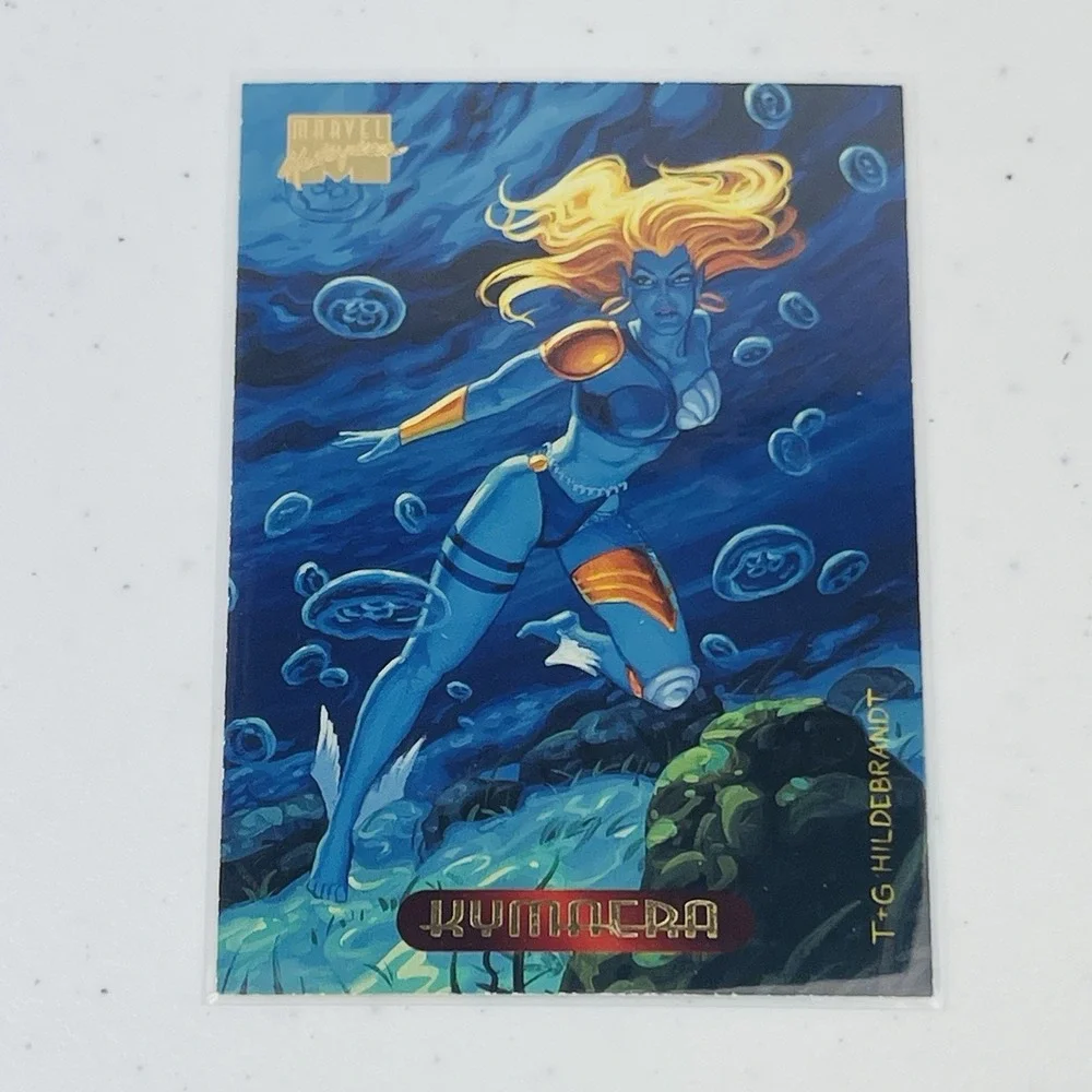 1994 Fleer Marvel Masterpieces Gold Series Kymaera Trading Card Hildebrandt